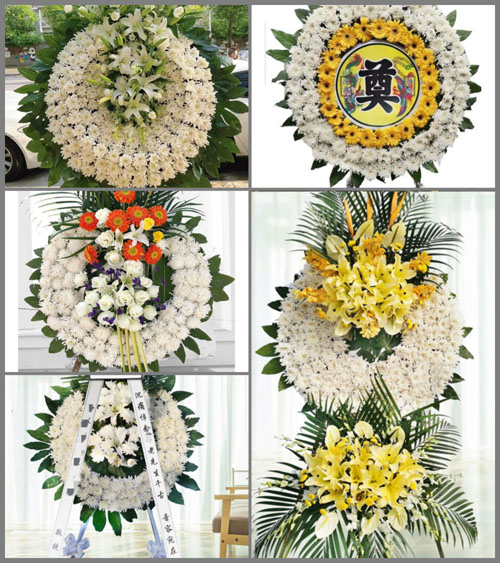 安徽六安市金寨县桃岭乡龙潭村花圈速递